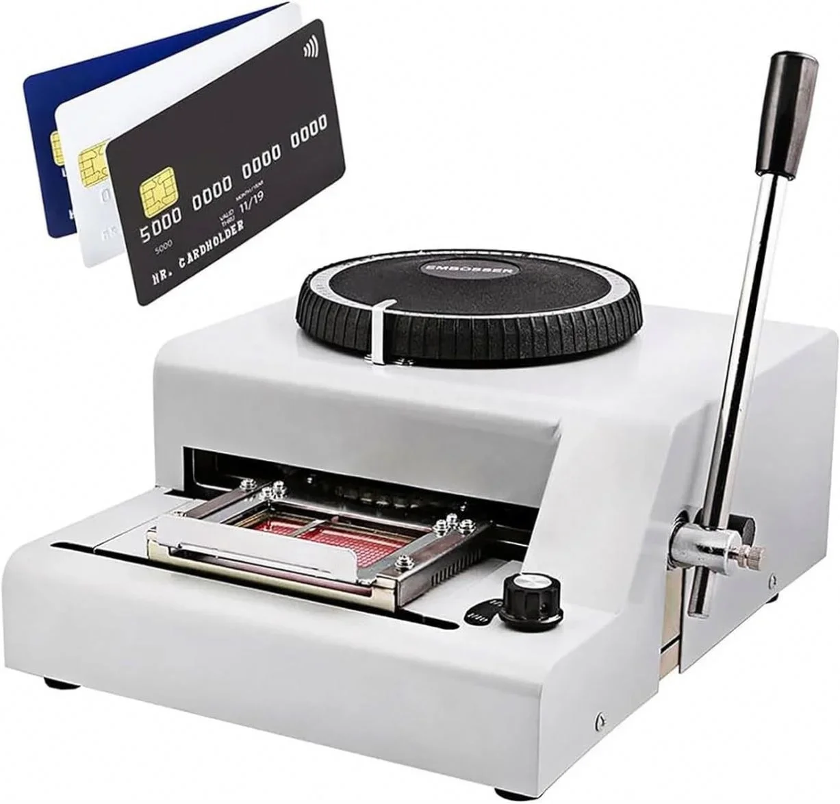 Guarantee 100% New Manual 70 Code Letterpress PVC card embossing machine Magnetic Membership ID Plastic Card Embosser Printer