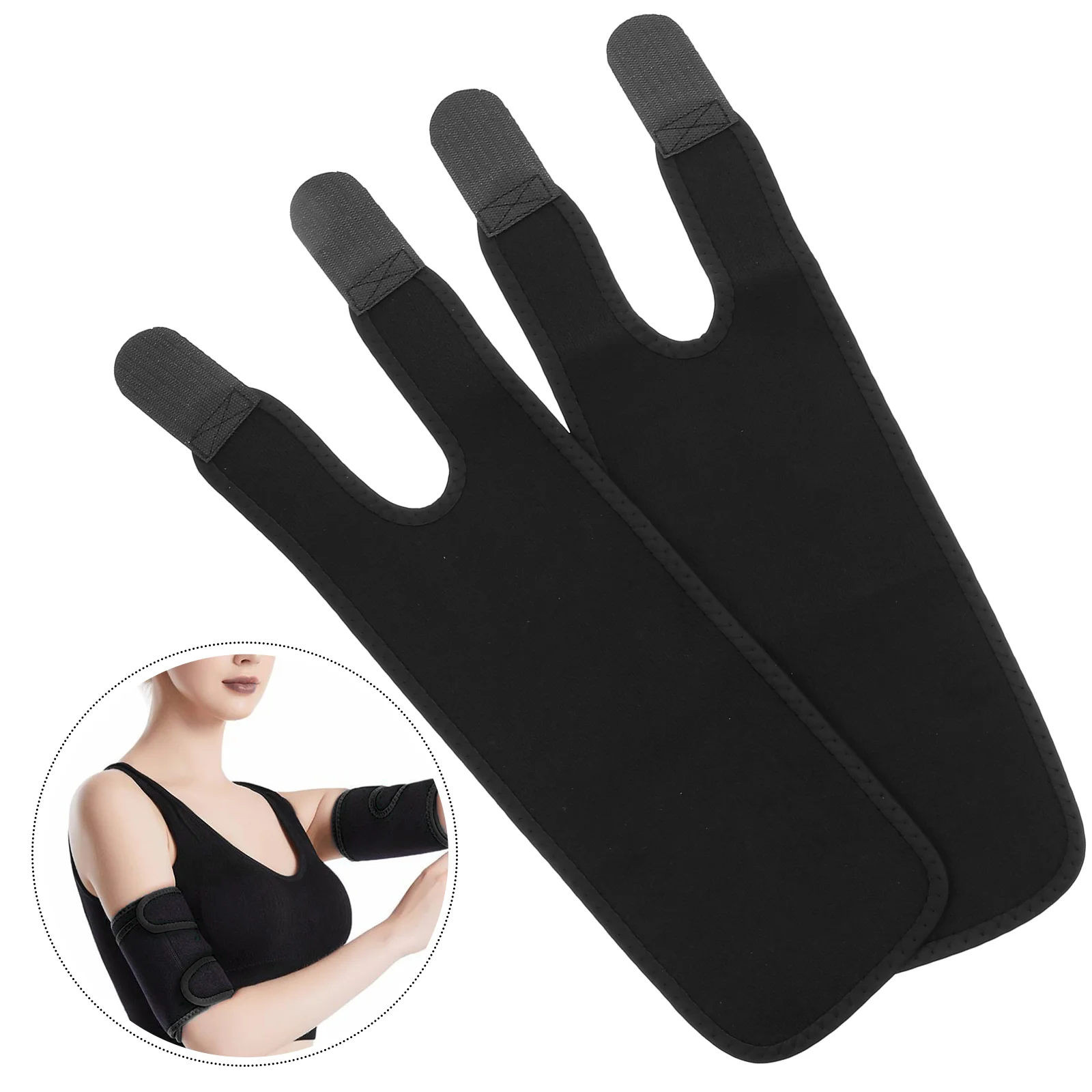 

2 Pcs Rubber Armlets Simple Fitness Bands for Running Swimming Yoga Basketball Practical Stylish Wraps Lasting Use