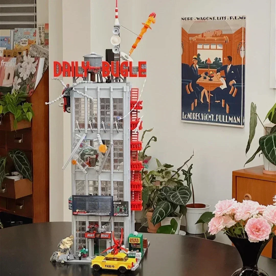 

3772pcs newspaper office building building model building blocks giant jewelry boys and girls assembling birthday gifts ToS