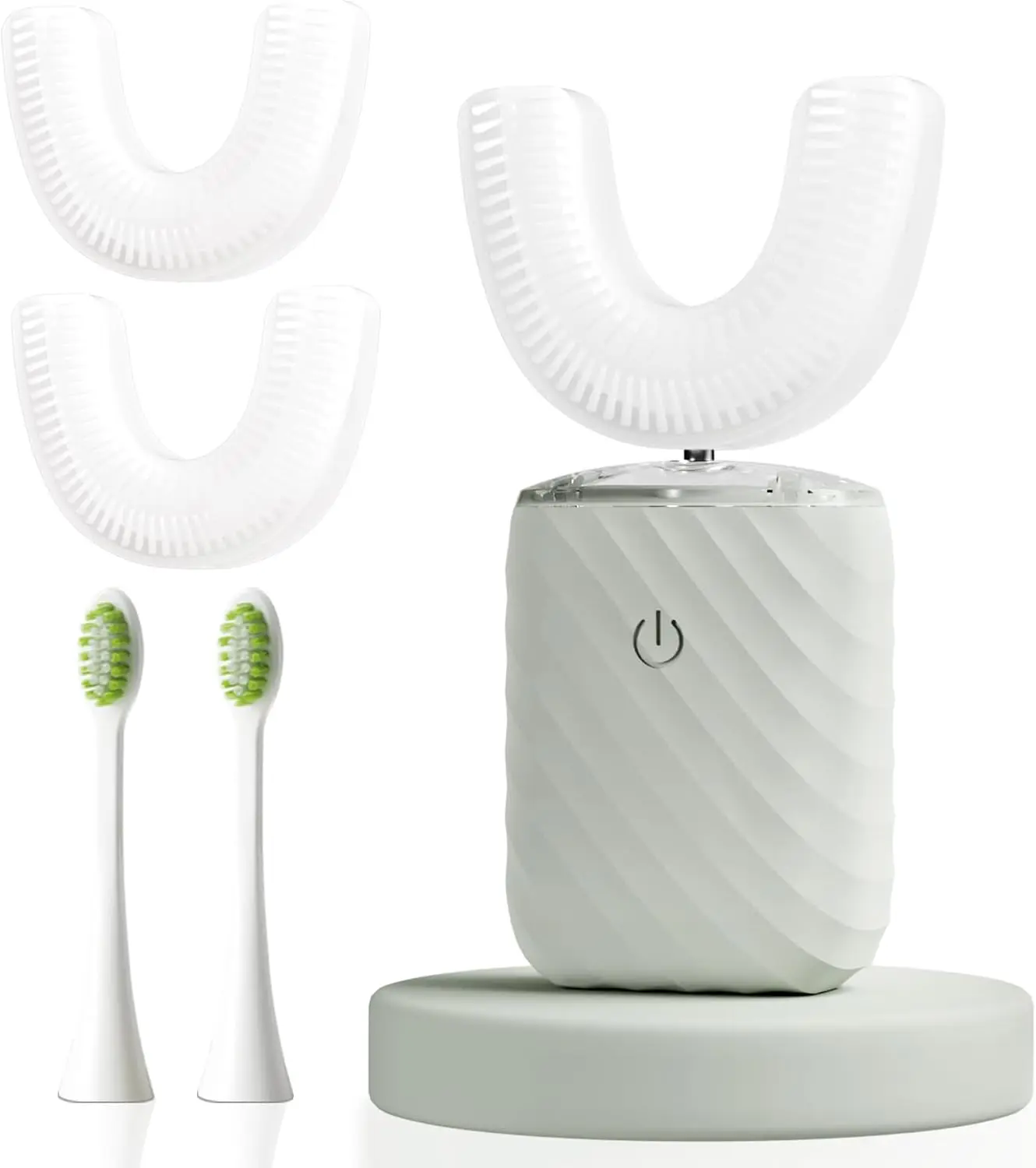 

U-Shaped Electric Toothbrush for Adults, 360° Ultrasonic Cleaning, 5 Modes, IPX7 Waterproof Rechargeable