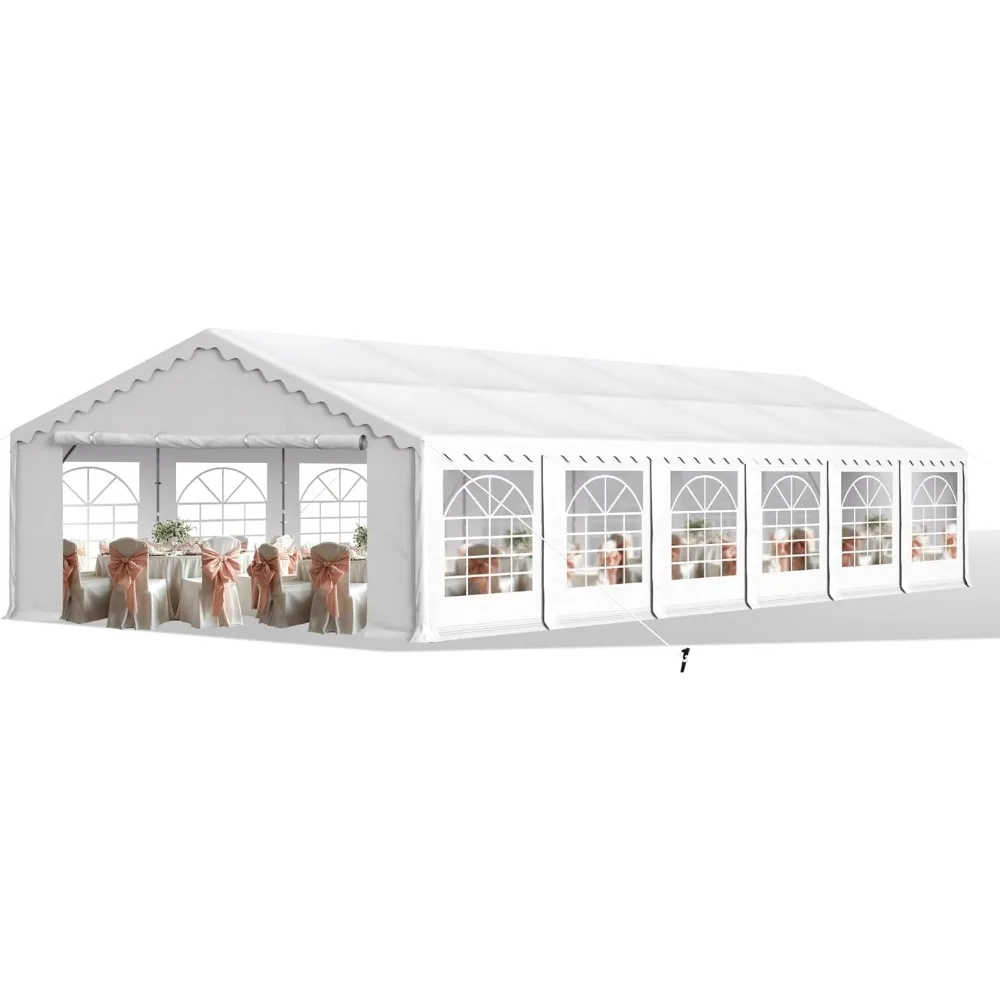 Party Tent 20x40 Ft, Outdoor Canopy Carpas Para Fiestas Heavy Duty, Large Waterproof Patio Event Wedding Tent