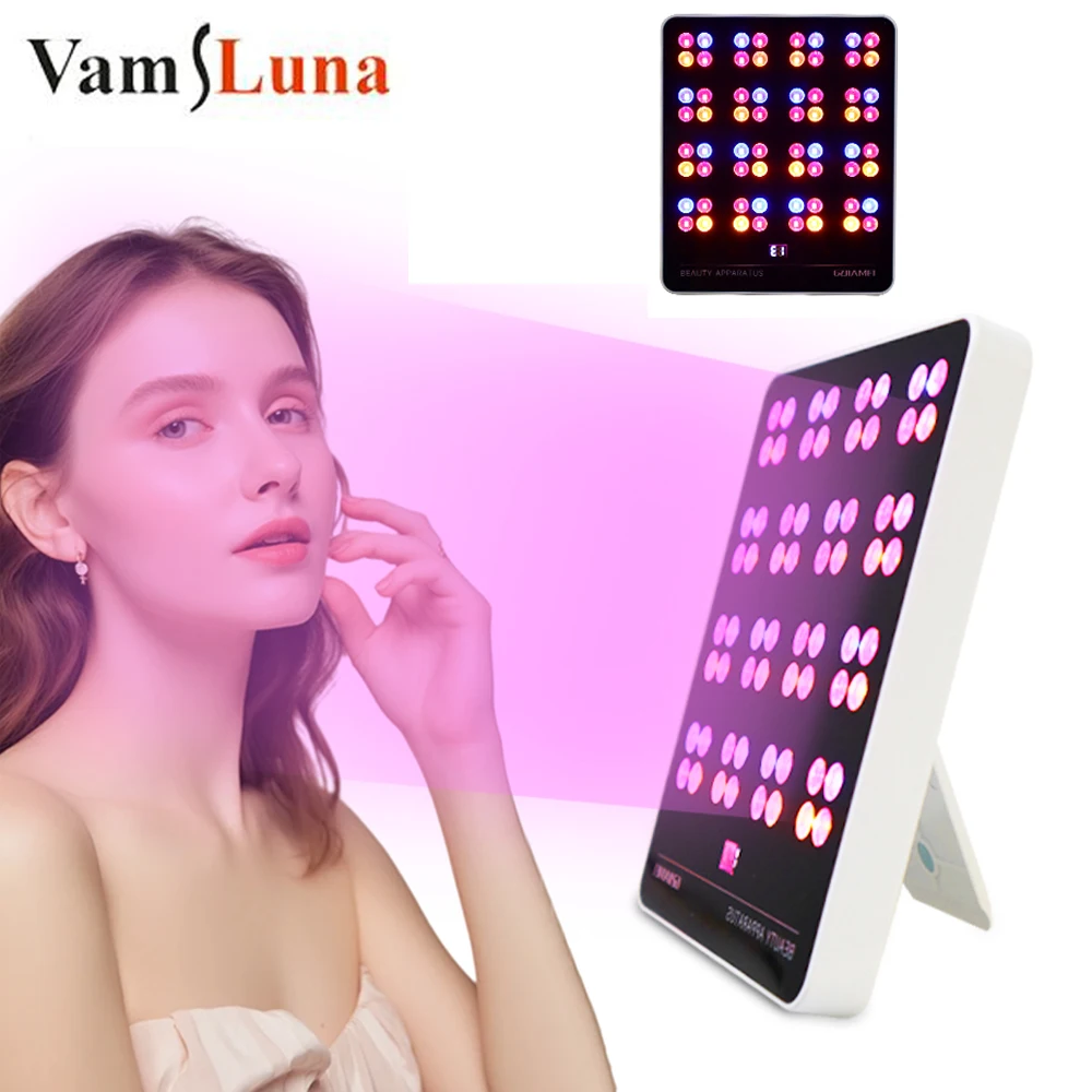 

LED Photon Beauty Care Lamp With Bracket USB Facial Phototherapy Panel Restores Cell Vitality Rejuvenating Skin Resists Wrinkles