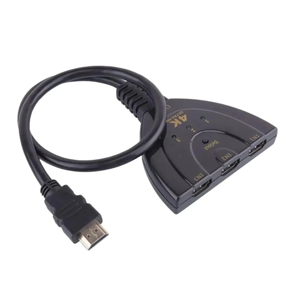 HDMI-совместимый переключатель 4K 30 Гц 3D Mini 3 порта 1.4b 4K Switcher Splitter 1080P 3 в 1 выход порт-концентратор для DVD HDTV B5X6