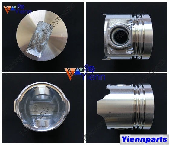 Para pistón Cummins A2300 4901212 4900737 con pasador y Clips para carretilla DOOSAN DAEWOO D20SC-5 A2300 piezas de motor diésel