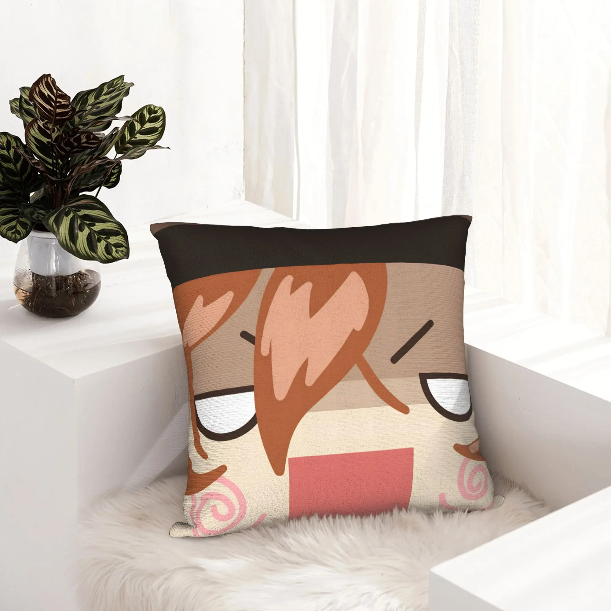 Anime Bungo Stray Dogs Pillowcase Soft Polyester Cushion Cover Gift  Throw Pillow Case Cover Living Room Square 18''
