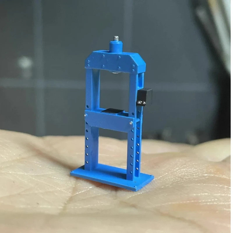 New 1/64 Car Bearing Press Model Garage Auto Repair Tool Shop Scene Accessory Miniature Anime Figures DIY Collection Display