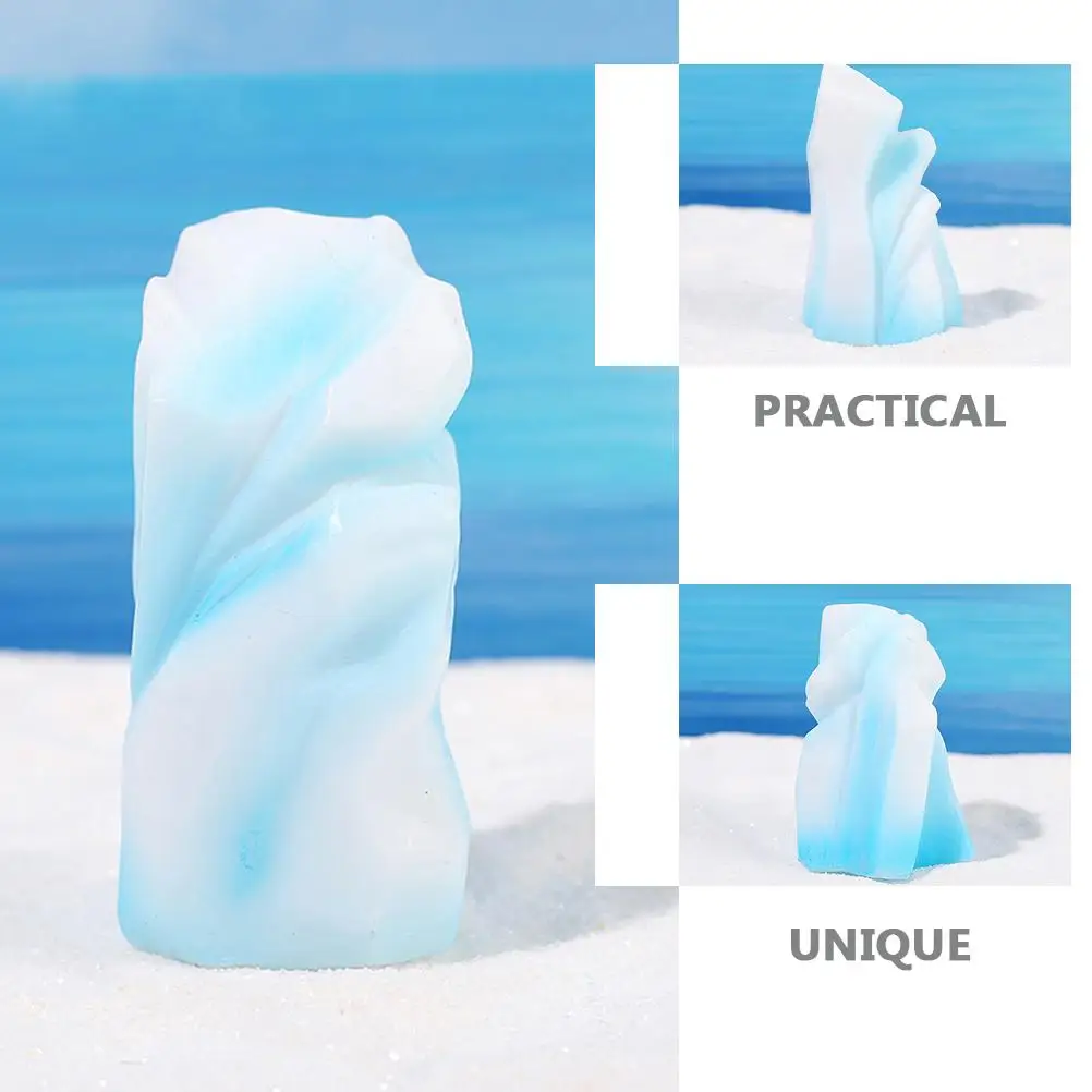 

8pcs Iceberg Decorations Mini Floeberg Ornaments Vivid Resin Craft Exquisite Design Home Tabletop Desktop Decor