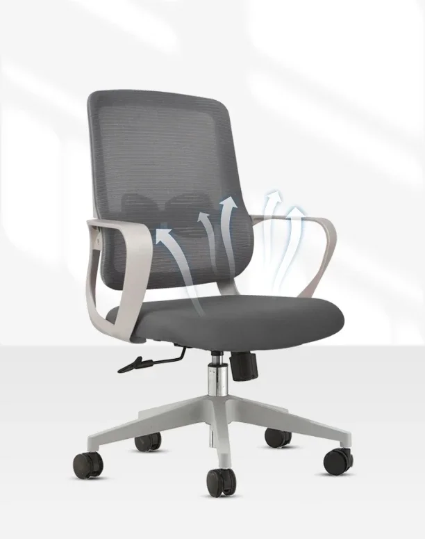 Simple lift staff computer seat reclinable breathable mesh cloth office chair sedentary office swivel chair