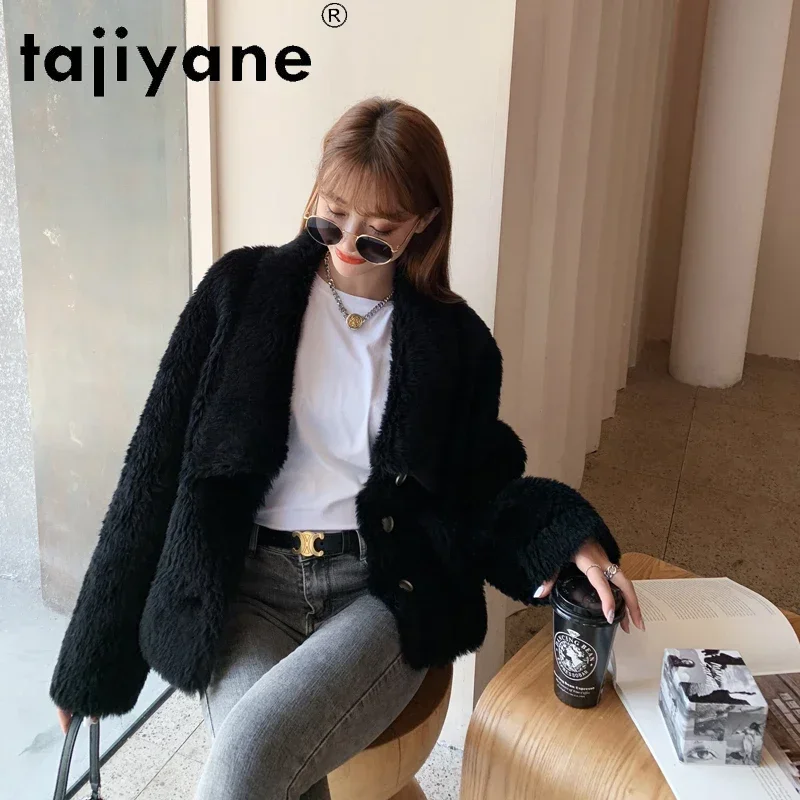 

Tajiyane Women's Jacket 2020 Winter Clothing Women 100% Wool Jackets Woman Coats Elegant Sheep Fur Coat Abrigos Mujer TN1485