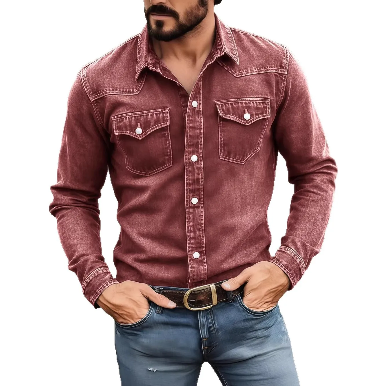 Thumbnail 4 - #26 Best Mens Denim Button Shirts to Buy In 2026