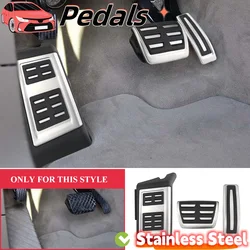 Car Pedal Cover for Audi Q7 2006 - 2015 LHD Gas Brake Rest Pedals Pad Anti-Slip Foot Pedals Accelerator Dead Pad Accessories
