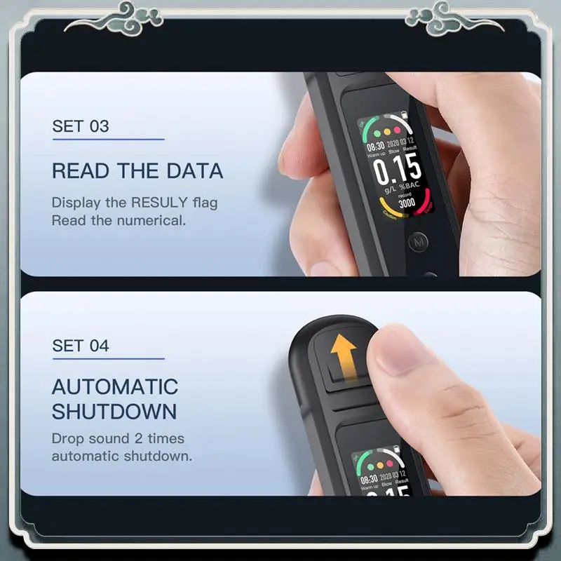 

Premium Non-Contact Alcohol With LED Display Screen Memory Function 50 Groups Data Storage