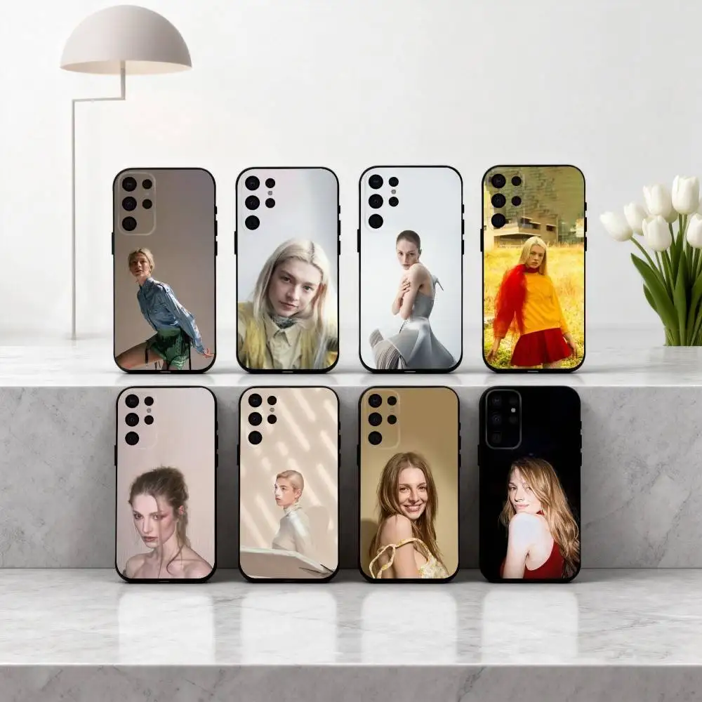 

H-Hunter S-Schafer Actress Phone Case For Samsung S25,S24,S21,S22,S23,S30,Ultra,S20,Plus,Others Soft Black Cover