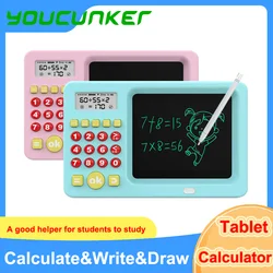 YOUCUNKER Calculator LCD Screen Writing Tablet Portable Folding Scientific Calculator Tablet Digital Drawing Pad With Stylus Pen