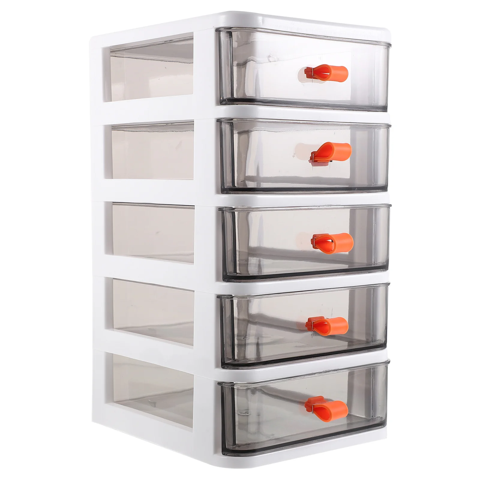 

Desk Organizer Small Drawer-type Storage Cabinet Plastic Mini Box Case Partition Hat Drawers White Office