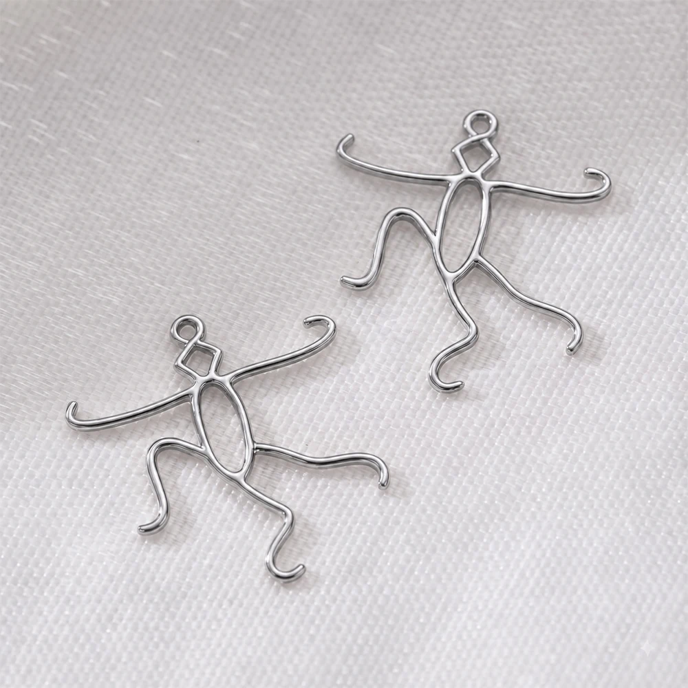 2 Stück 18K Gold Anhängerrohlinge, verstellbare Messing-Charm-Basiseinfassung mit Krallenfassung, zum Selbermachen von Edelstein-Halsketten für Damen. – Detail 3