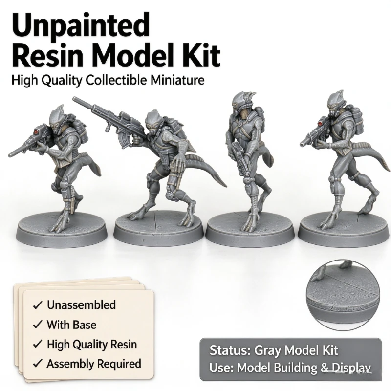 25mm Base Diecast Resin Assembled Model Kit War Game Chess PanOceania Helot Militia Unassembled Unpainted