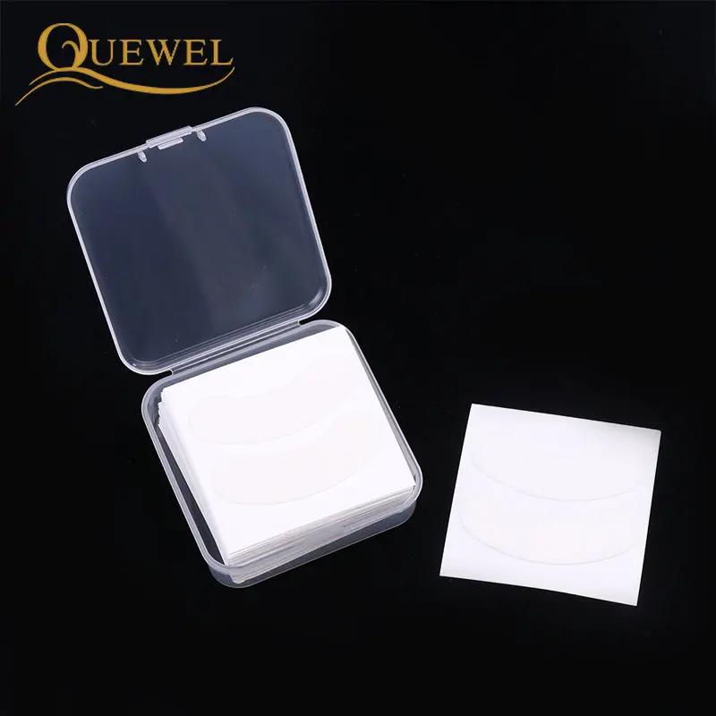 Quewel 25Pairs Eyelash Extension Foam Eye Pads Gel Patch Grafted Lash Micro Painless Easy Removal Lashes Tape Under Eyes Patches