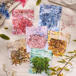 Mr. Paper, 6 styles Tsubaki Muyo series Plant sticker pack handbook decorative stickers, stationery stickers Gifts