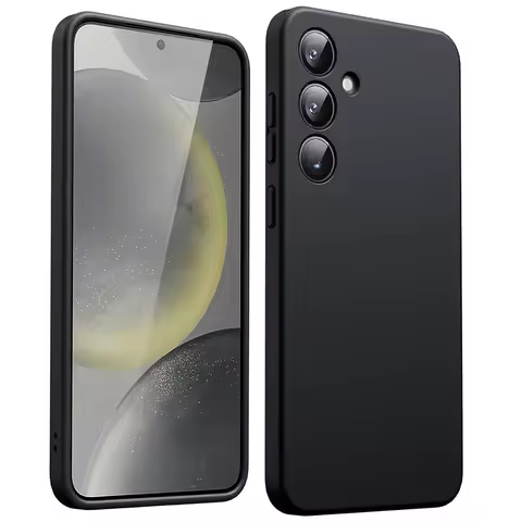 Shockproof Silicone TPU Phone Case For Samsung Galaxy S20 S21 S22 S23 S24 Ultra FE S10 S9 S8 Plus lite 5G Black Soft Back Cover