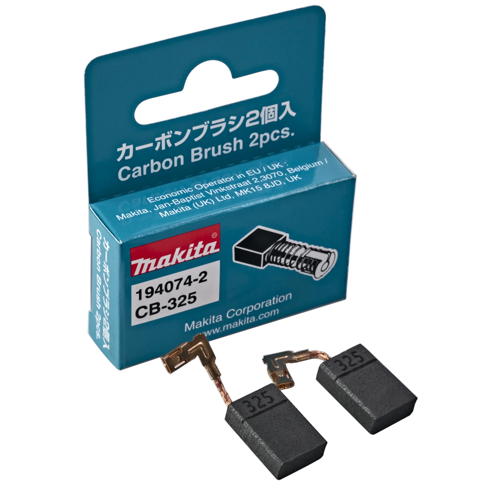 

Makita Carbon Brushes CB325 Power Tools Spare Parts 16x11x5mm for Electric Grinder Motor 194074-2 9554NB 9557NB HR2811F HR2811F