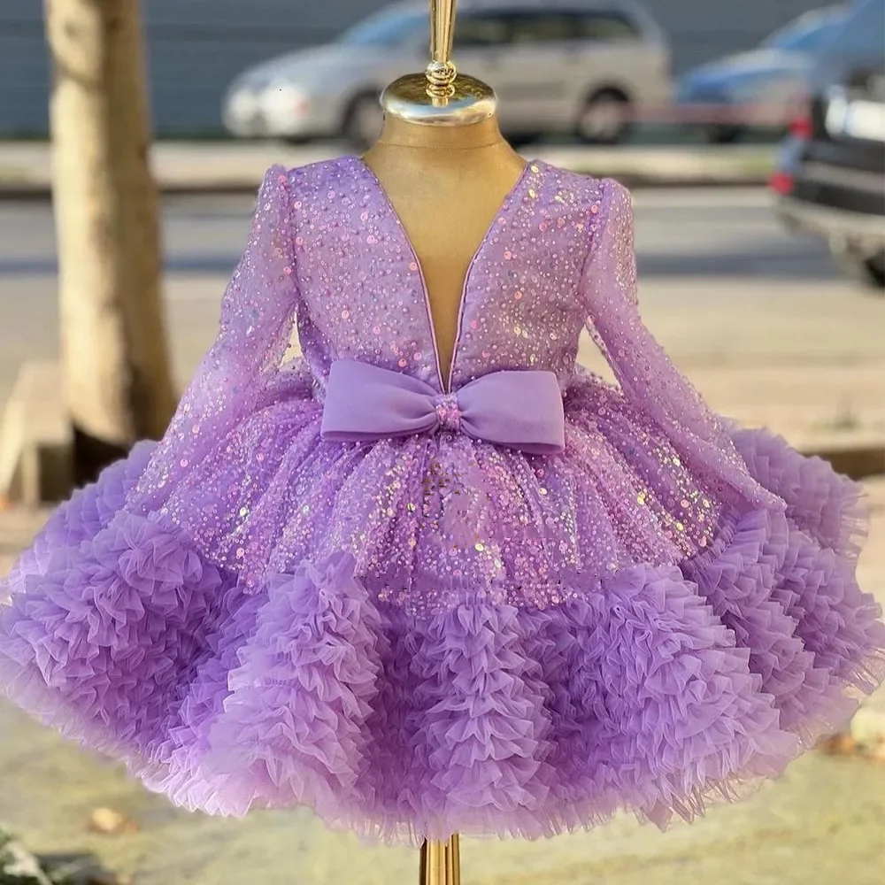 Luxe Bloemenmeisje Jurken Meisje Prinsessenjurk Trouwfeestjurk Meisje Kinderjurk Vestidos De Niña Para Fiesta Muy Elegantes