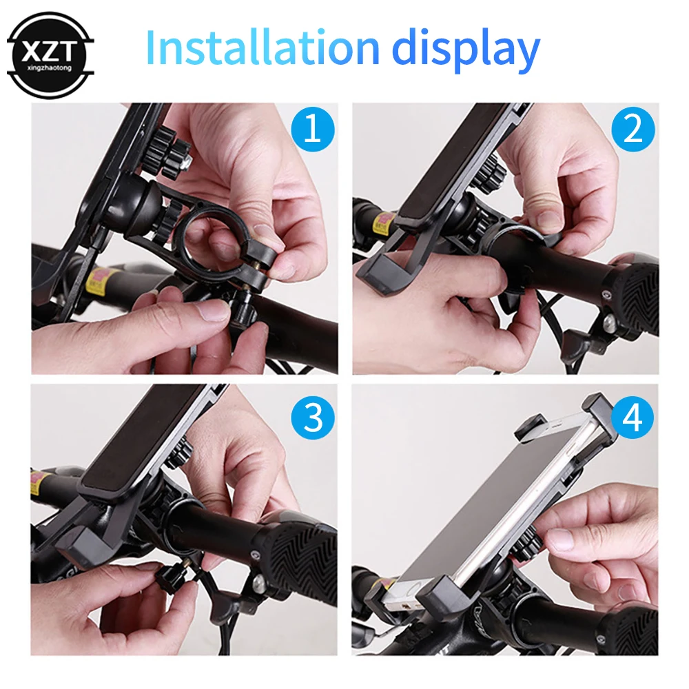 HOT 360 Degree Rotation Bicycle Mobile Phone Holder Universal Bike Electric Motorcycle Mountain Bike Navigator Bracket