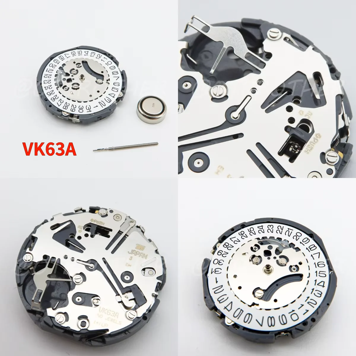 Japanese VK63 High Accuracy For VK63A Daytona Quartz Chronograph With Date 24Hour VK63 Movement Repair Accessories