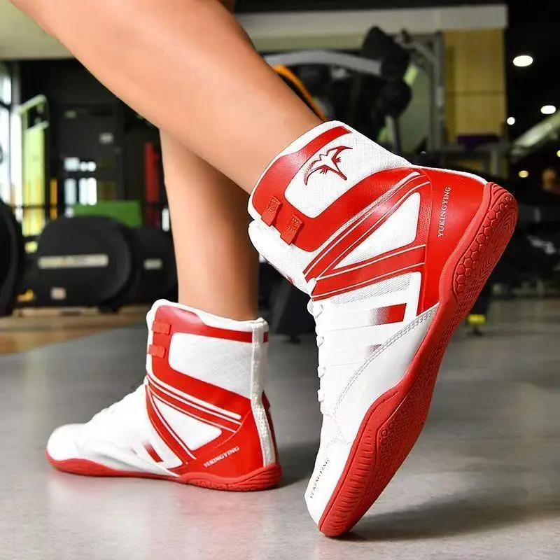 2025 New Men's Wrestling Shoes Breathable, Durable, Slip-Resistant Wrestling & Boxing Trainers Combat Shoes Sports Trainers