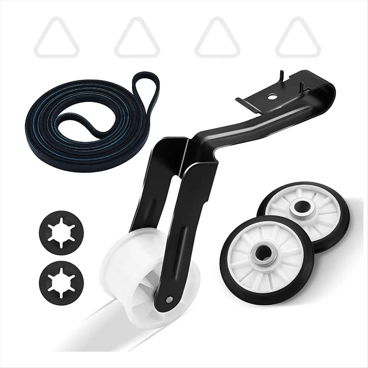 A74U 4392065 Dryer Repair Kit with 341241 Dryer Belt, 349241T Drum Roller Kit, 691366 Idler Pulley-Parts for Model WED4815EW1