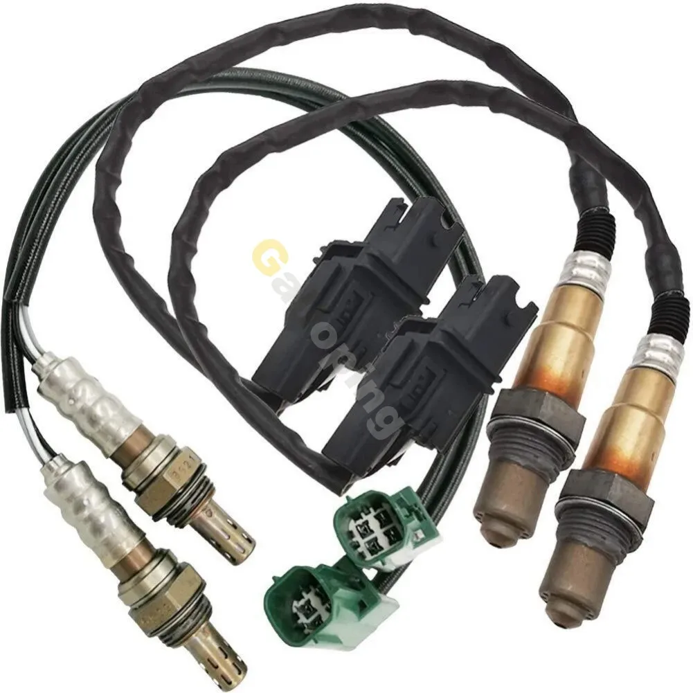 4Pcs O2 Oxygen Sensor For 2007 2008 Nissan Maxima 04-07 Murano 2005 2006 Quest 3.5L Upstream Downstream 4 & 5 Wires Lambda