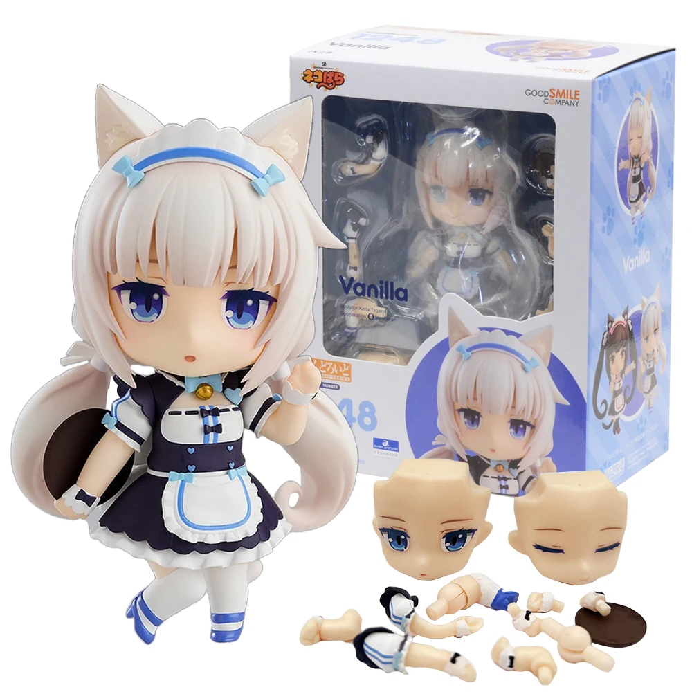 10CM Anime NEKOPARA Figure OB11 1248 Chocolates Vanilla Action Figure Cat Style Model PVC Static Toys Gift Doll Cat Maid