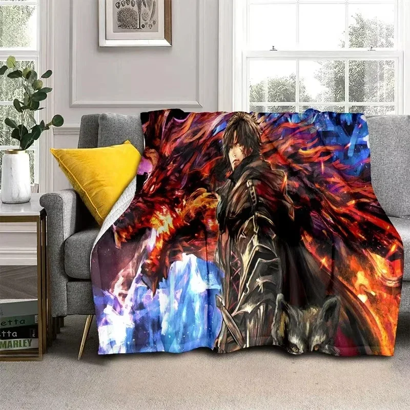 New Game Final Fantasy Series Soft Flannel Blanket for Beds Bedroom Sofa Picnic,Throw Blanket for Cover Outdoor Leisure Nap Gift