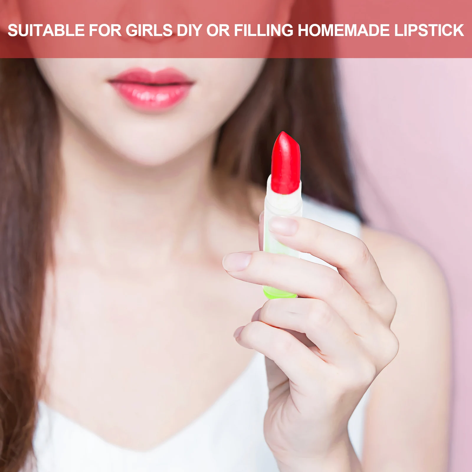 

30Pcs DIY Lipstick Containers Empty Lip Balm Tubes Refillable Portable for Travel Compact Design Safe PP Material