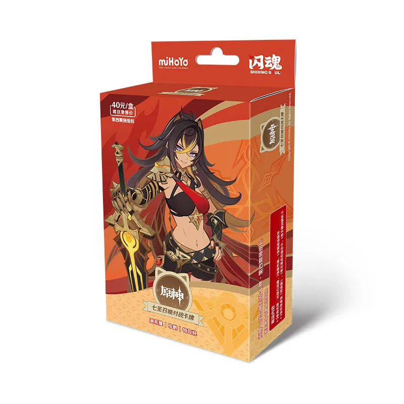 Originele Genshin Impact Card Vol.4 Genius Invokation Tcg Battle Card Anime Character Competitive Booster Game Collection Cards