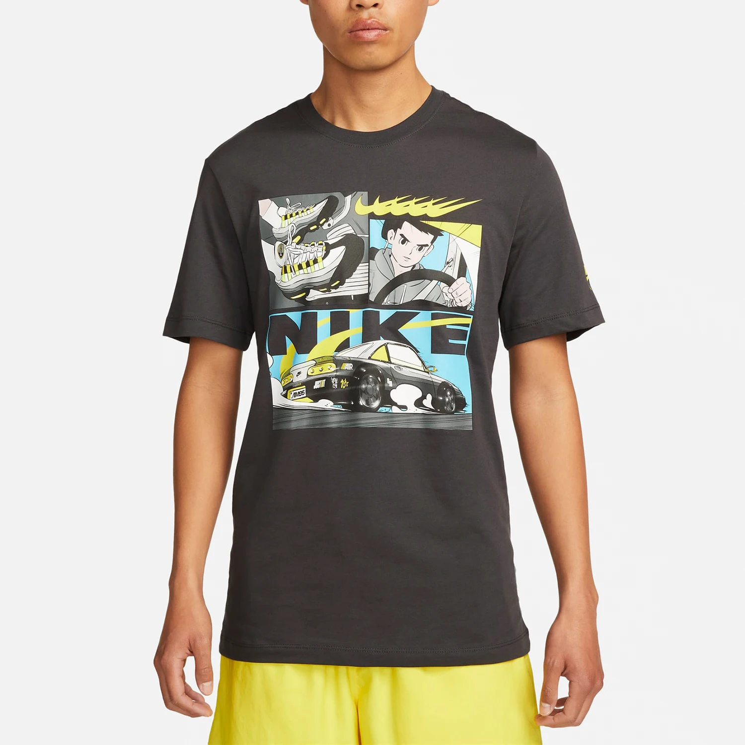 

Официальный оригинальный Nike 2024, новый мужской тренировочный бег, дышащий, с круглым вырезом и коротким рукавом, FD1336-060