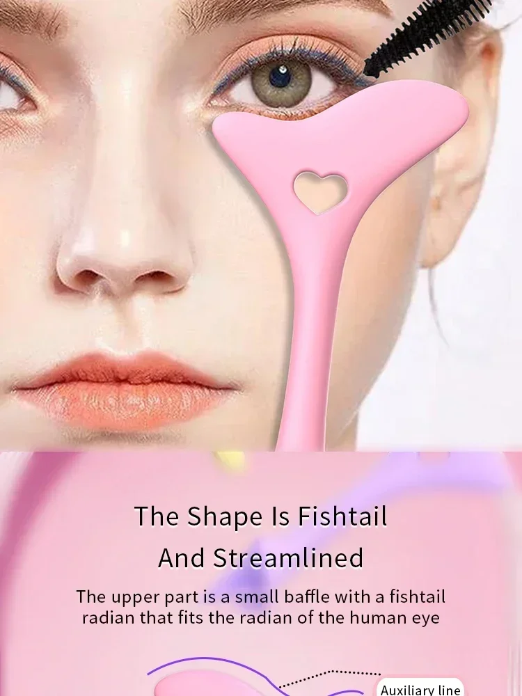 Multifunctionele eyeliner stencil vleugeltips siliconen eyeliner hulp marscara tekening lippenstift draaghulpmiddel herbruikbare make-uptools
