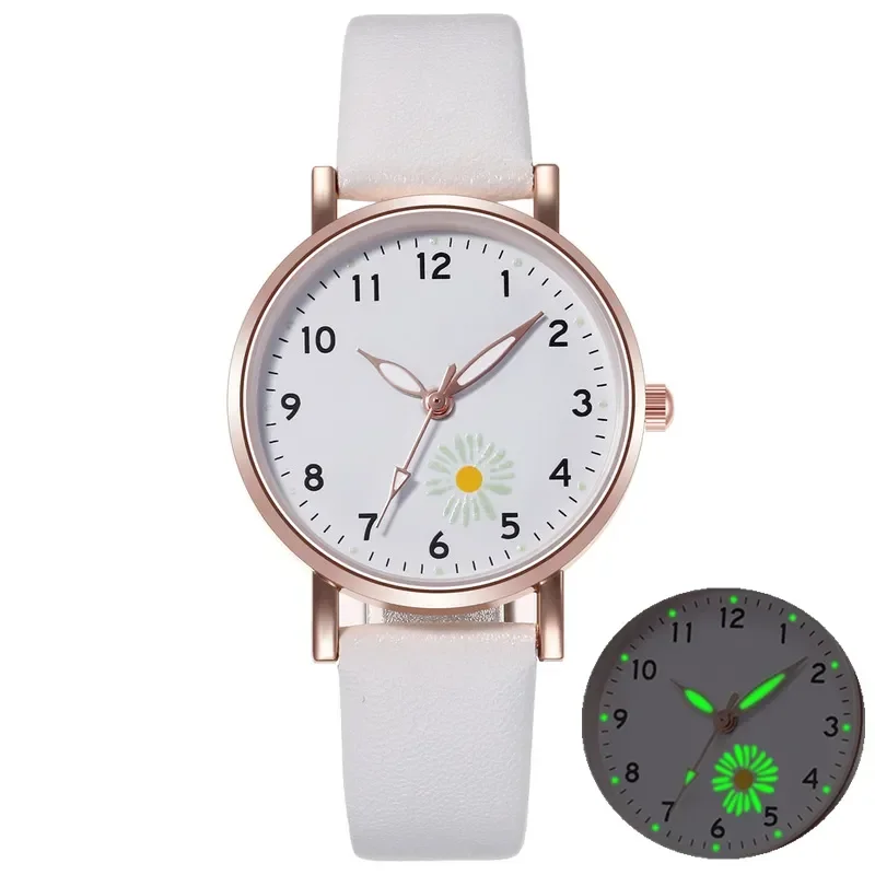 Reloj luminoso de lujo Para Mujer, relojes de pulsera simples Para el día a día de cuarzo, regalo