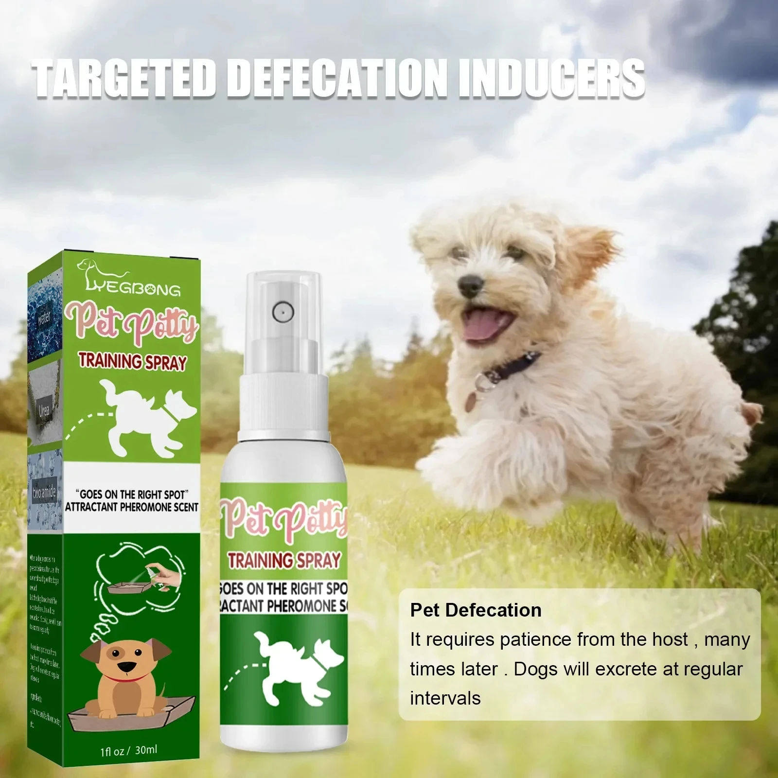 Indoor Pet Potty Training Spray, Indutor Dog Poops, Cat Posicionamento Defecação, Puppy Stool Localização, Pet WC