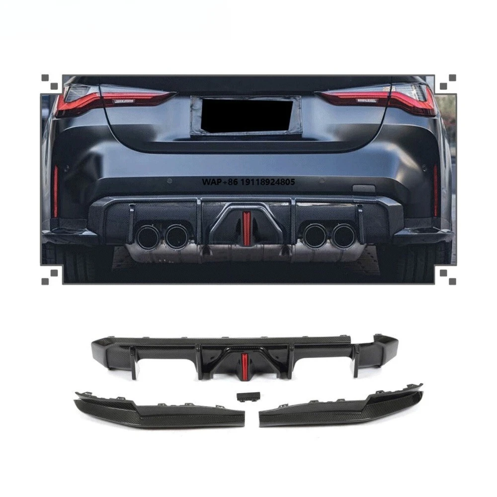 

DRY Carbon Fiber Rear Bumper Diffuser Lip Spoiler for 2021-2022 G82 G83 M4