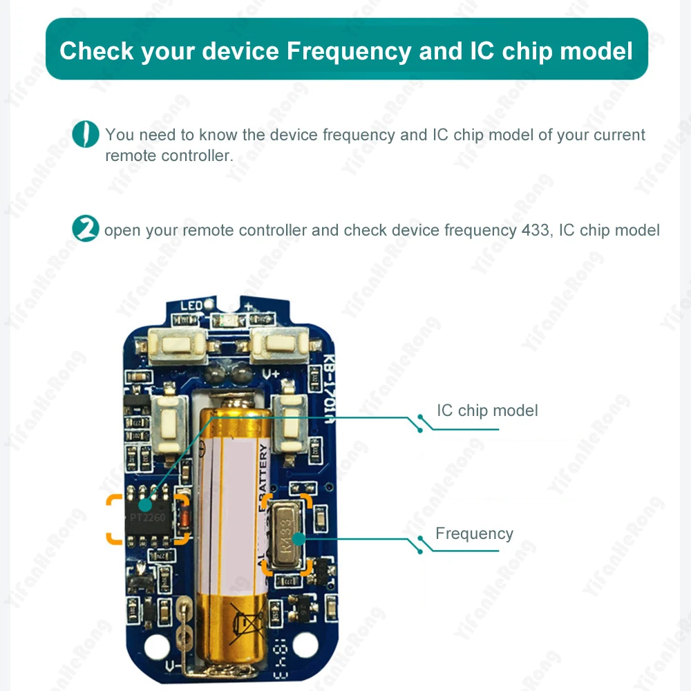 ABCD 4 Key Metal Clone Remotes Duplicator For Gadgets Car Home Garage Door Only Copy Fixed Learn Code 433Mhz Copy Remote Control