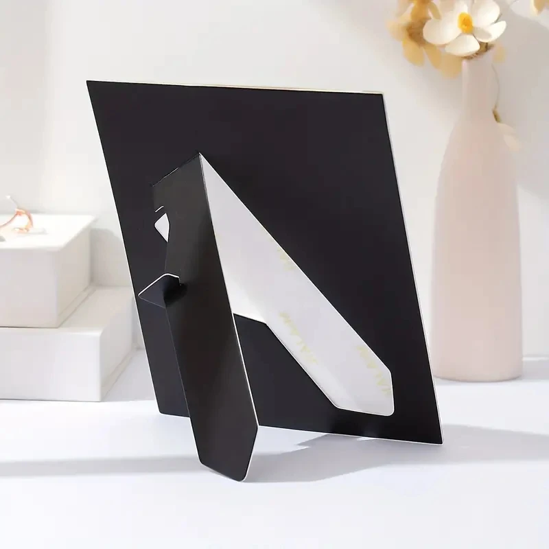 10 Film Photo Frames with Brackets European and American Classic Black and White Photos Cardboard Photo Frame Home Desktop Displ