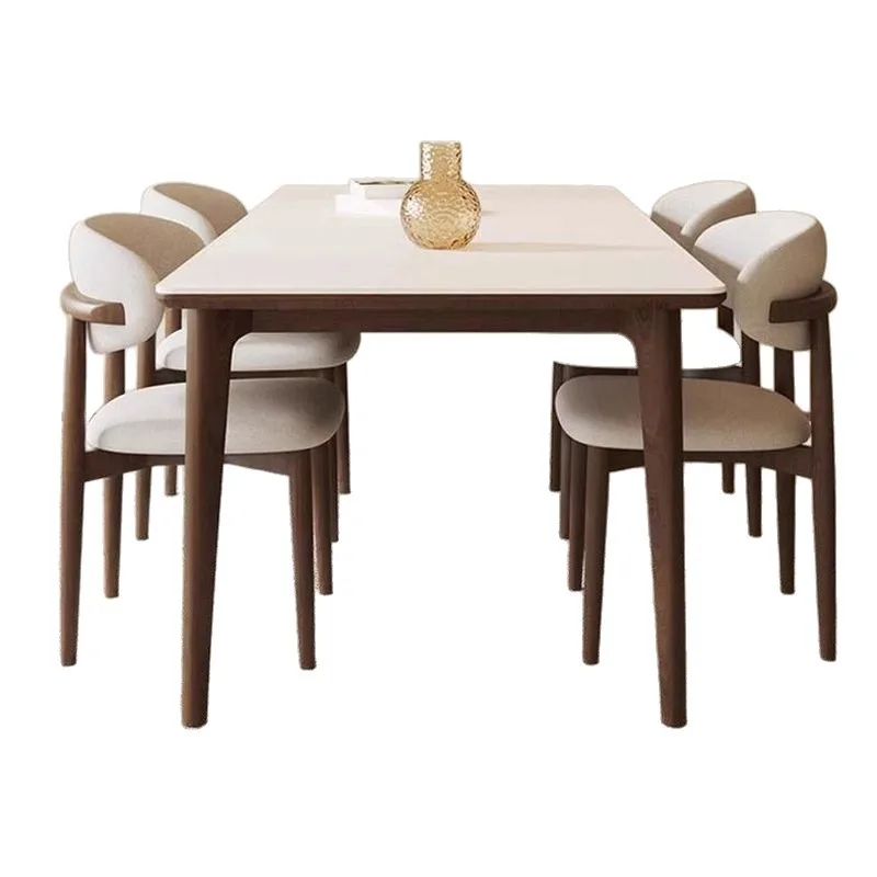 table modern simple rectangular household small apartment Nordic dining table dining table and chair combination