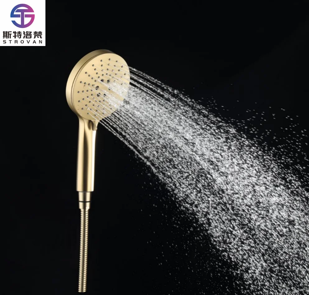 

Modern White ABS Plastic Handheld Shower Kit High Pressure Brass Bathroom Faucet Hot Cold Water Soft Hand Shower for Hotels