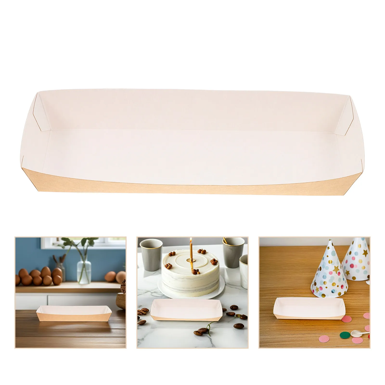 50 pcs Boxes Food Paper Halloween Christmas New Year Bbq Food Box Bbq Food Trays Boat Food Tray Boat Tray Food Trays