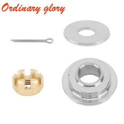 Boat Engine Pin Cotter Plate Washer Propeller Spacer Kit for Yamaha Outboard 9.9/15HP 6E7-45987-01 90201-10M01 90171-10M01 91490