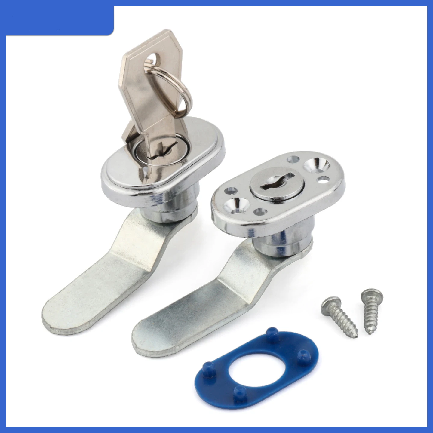 Refrigerator lock, display cabinet, medicine cabinet, small turn tongue lock, round lock