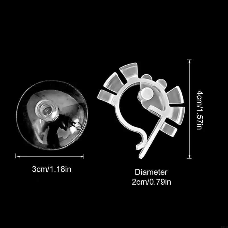 Держатель для аквариума с рыбой и присоской, пластиковые зажимы для аквариумного шланга Hol