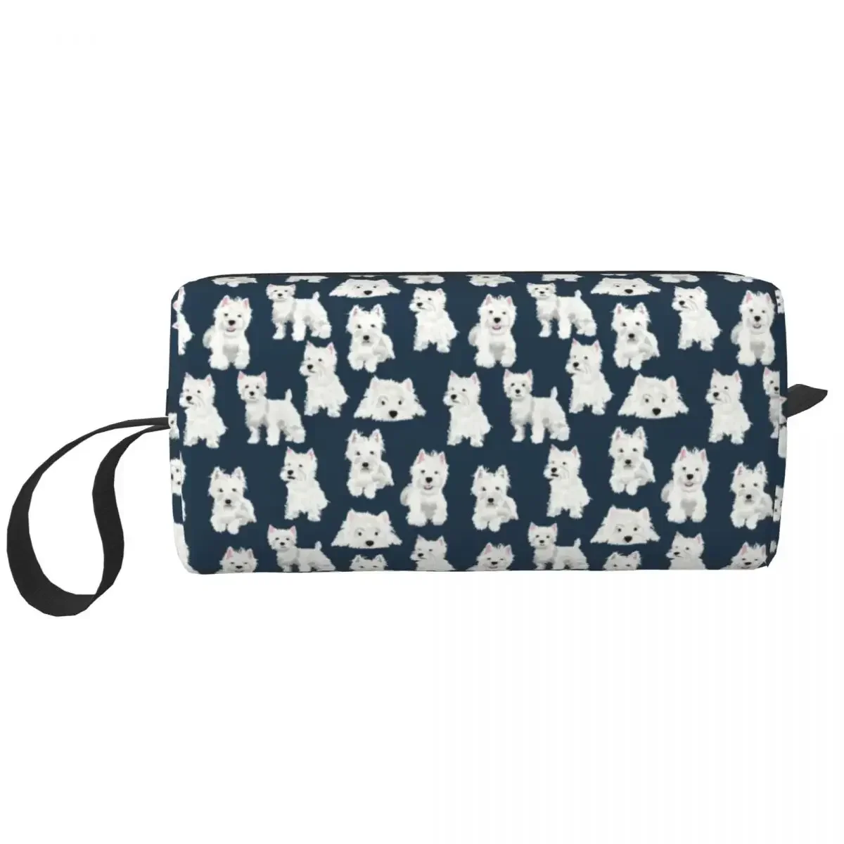 

Cute West Highland White Terrier Dog Travel Toiletry Bag Women Westie Puppy Makeup Cosmetic Bag Beauty Storage Dopp Kit