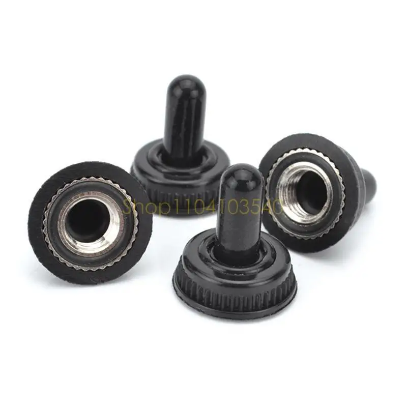 02DC 6mm Screw Mini Toggle Switch Waterproof Rubber Resistance Boot Cover Rocker